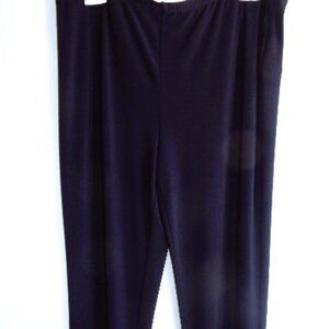 Joseph Ribkoff Midnight Blue Knit Leggings in Size 14